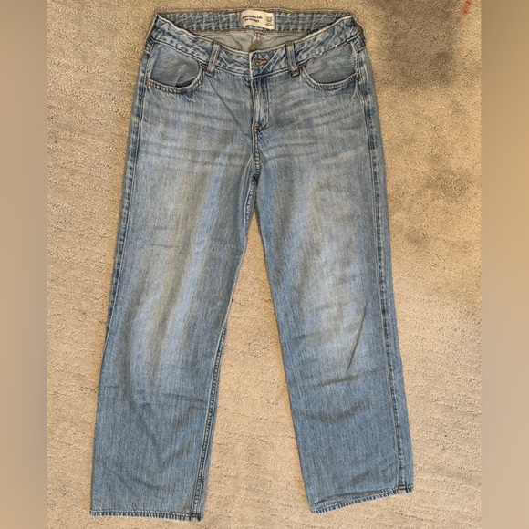 abercrombie kids Other - Abercrombie Kids low rise baggy Light Blue Denim Jeans Size 11/12 Long